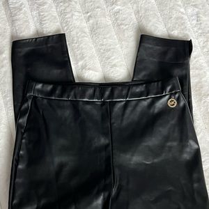 Michael Kors Faux Leather Legging Black
